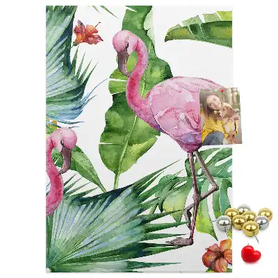 Panou din plută Flamingo în natură