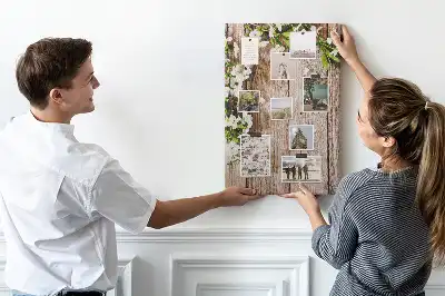 Panou de plută cu model cu margarete