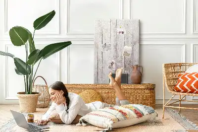 Panou din plută cu model scânduri de lemn