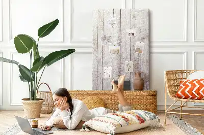 Panou din plută cu model scânduri de lemn