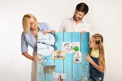 Panou din plută cu design de scoici pe lemn