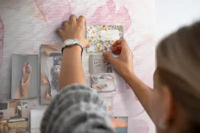 Panou de plută cu model petale de flori