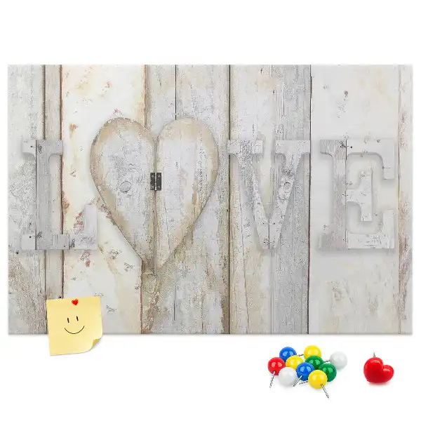 Tablă de plută cu citat romantic love