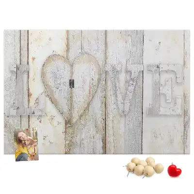 Tablă de plută cu citat romantic love