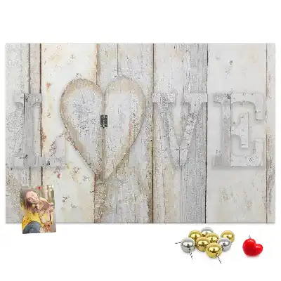 Tablă de plută cu citat romantic love
