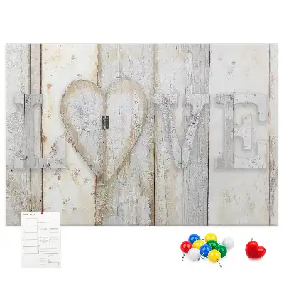 Tablă de plută cu citat romantic love
