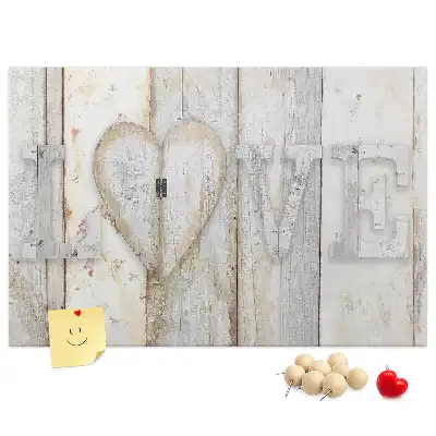 Tablă de plută cu citat romantic love