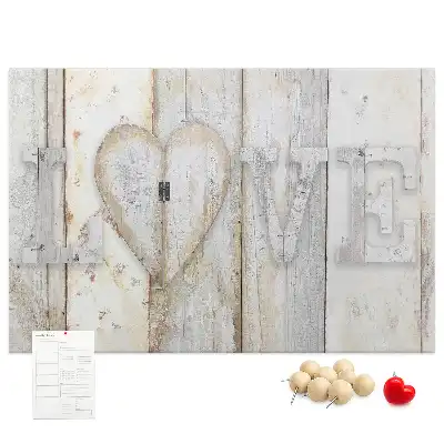 Tablă de plută cu citat romantic love
