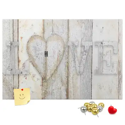 Tablă de plută cu citat romantic love