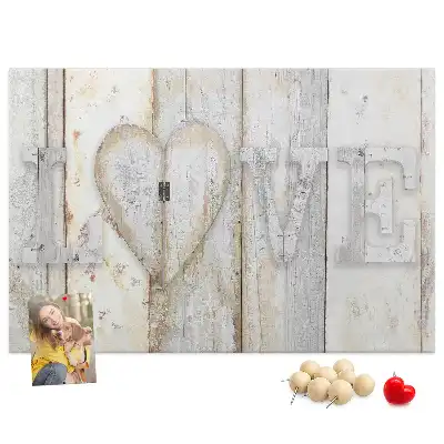 Tablă de plută cu citat romantic love