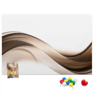 Panou din plută cu model abstract liniar