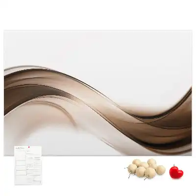 Panou din plută cu model abstract liniar