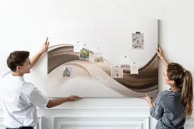 Panou din plută cu model abstract liniar