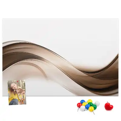 Panou din plută cu model abstract liniar