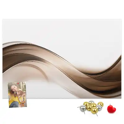 Panou din plută cu model abstract liniar