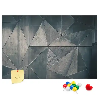 Panou din plută cu imprimeu abstract metalic