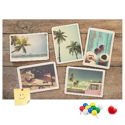 Tablou din plută pentru poze tip polaroid