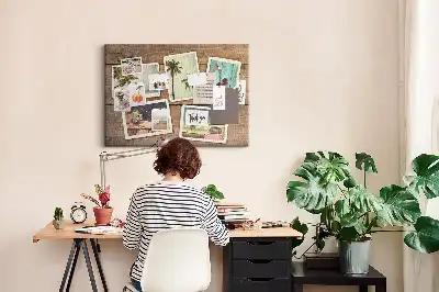 Tablou din plută pentru poze tip polaroid