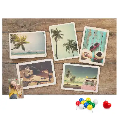 Tablou din plută pentru poze tip polaroid