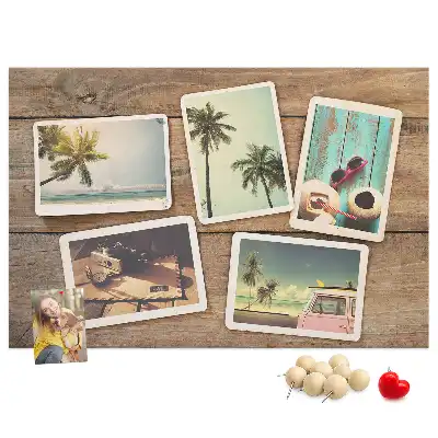 Tablou din plută pentru poze tip polaroid