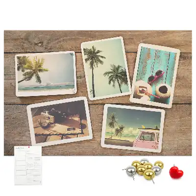 Tablou din plută pentru poze tip polaroid