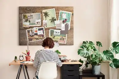 Tablou din plută pentru poze tip polaroid