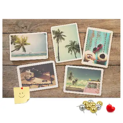 Tablou din plută pentru poze tip polaroid