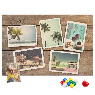 Tablou din plută pentru poze tip polaroid