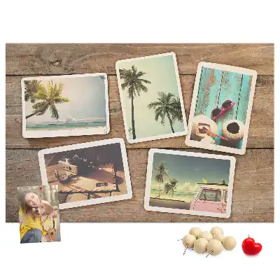 Tablou din plută pentru poze tip polaroid