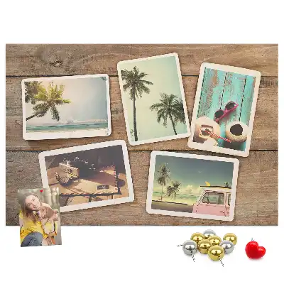 Tablou din plută pentru poze tip polaroid