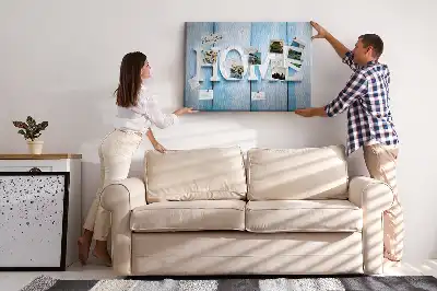 Tablă din plută cu inscripția Home