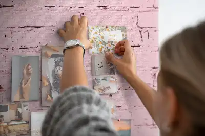 Tablă de plută cu model cărămidă pentru perete