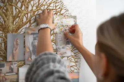 Tablou din plută cu design arbore genealogic vintage