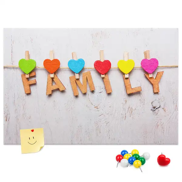 Tablă din plută cu inscripție de familie