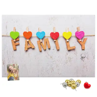 Tablă din plută cu inscripție de familie