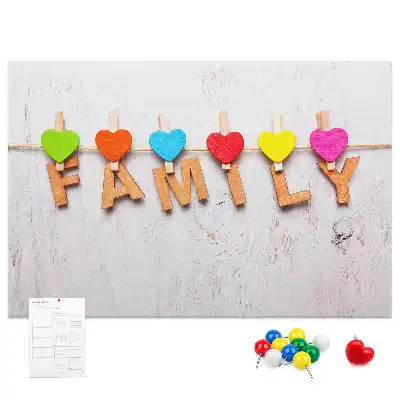 Tablă din plută cu inscripție de familie