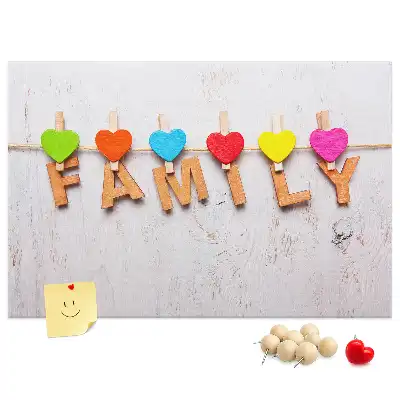 Tablă din plută cu inscripție de familie