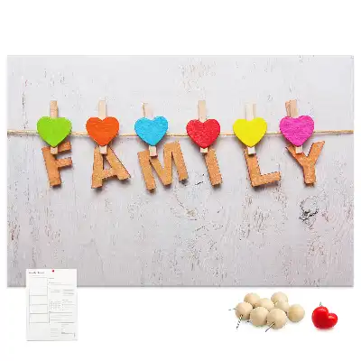Tablă din plută cu inscripție de familie