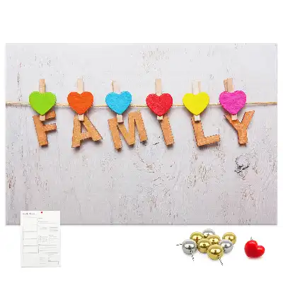 Tablă din plută cu inscripție de familie