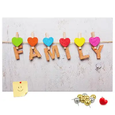 Tablă din plută cu inscripție de familie