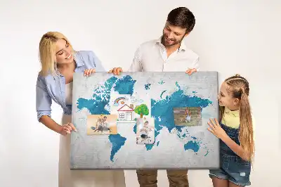 Hartă tip glob pământesc din plută format mare