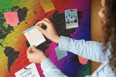 Hartă a lumii din plută pentru birou