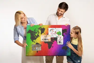 Hartă a lumii din plută pentru birou