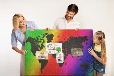 Hartă a lumii din plută pentru birou