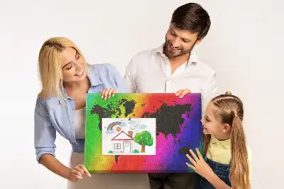 Hartă a lumii din plută pentru birou