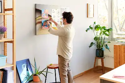 Tablou din plută cu motiv abstract val