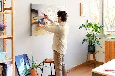 Tablou din plută cu motiv abstract val