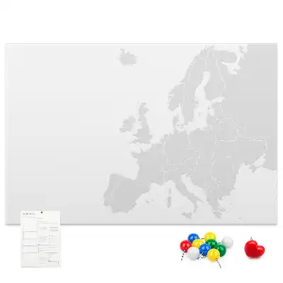 Tablă din plută cu harta Europei