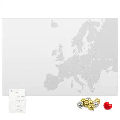Tablă din plută cu harta Europei