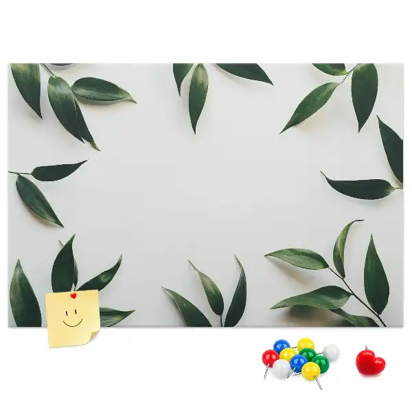Panou din plută cu ramă decorată cu frunze